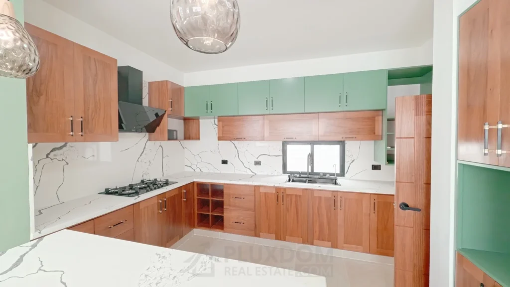 Cocina de una casa en venta en Puerto Plata, República Dominicana.