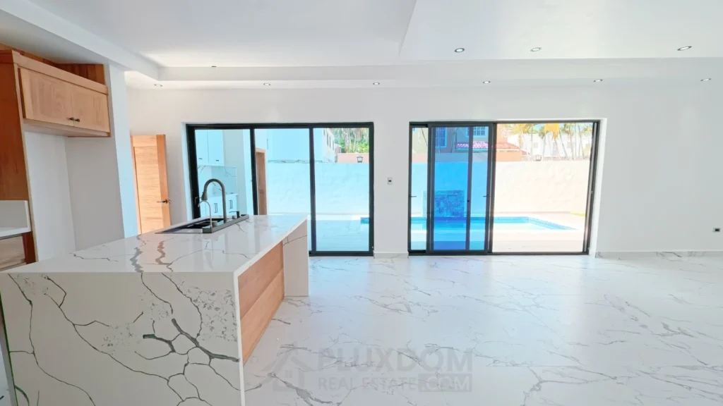 Desayunador de una casa en venta en Puerto Plata, República Dominicana.