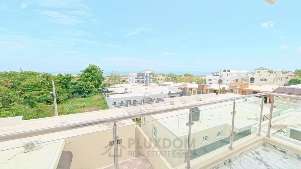 Vista al mar de una villa en venta en Puerto Plata, República Dominicana.