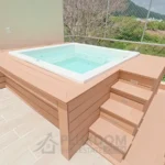 Jacuzzi de una villa en venta en Puerto Plata, República Dominicana.