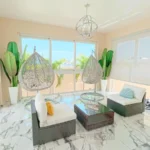 área social de una villa en venta en Puerto Plata, República Dominicana.