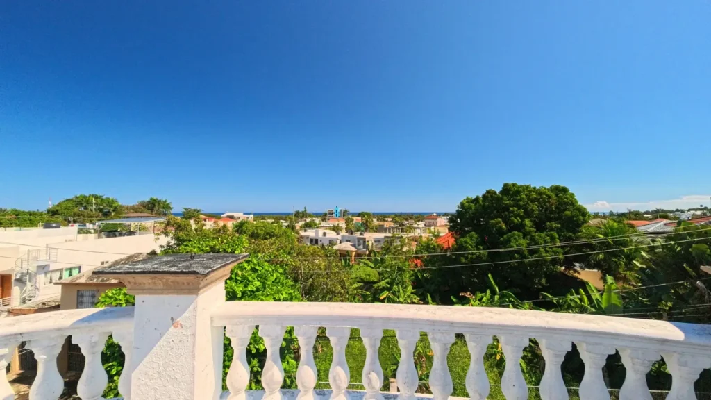 Vista al mar de una villa en venta en Puerto Plata, República Dominicana.