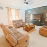 Sala de estar de una villa en venta en Puerto Plata, República Dominicana.
