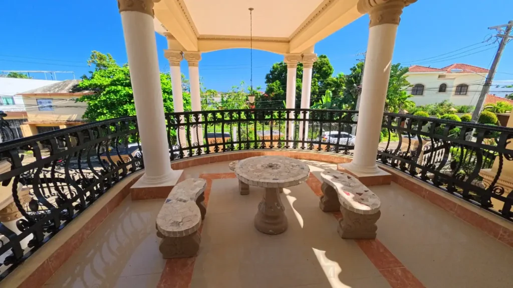 área social de una villa en venta en Puerto Plata, República Dominicana.